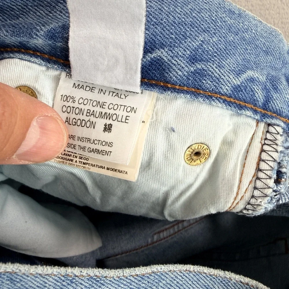 Diesel Kulter Straight Leg Jeans in Blue Men 30x34 Button Fly Made in‎ Italy